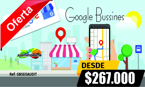 Juanimprime;servicio de Google My Business . 